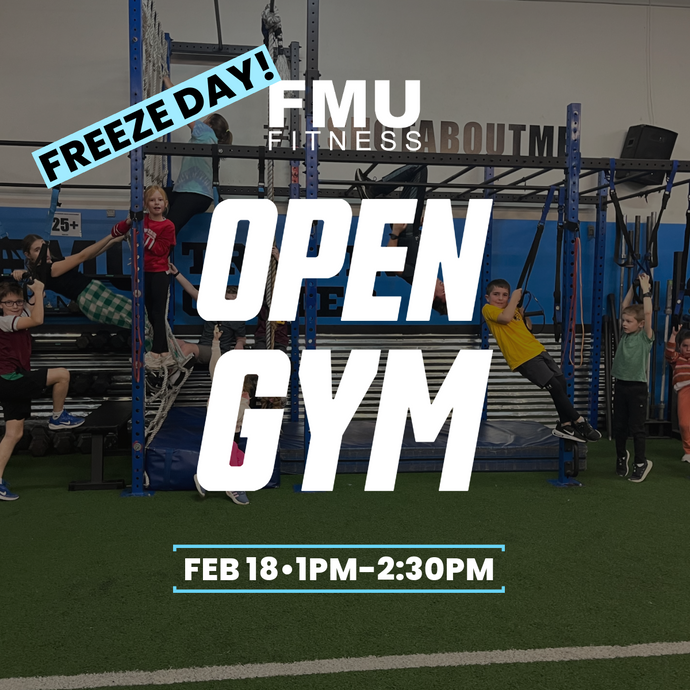 Freeze Day Kids Open Gym Feb 18th 1pm-2:30pm (ages 6+)